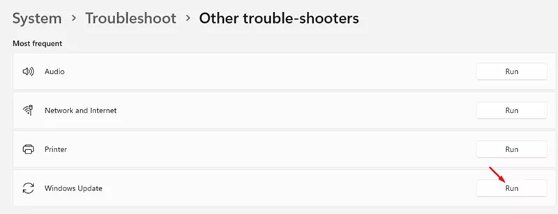 Other Troubleshooter