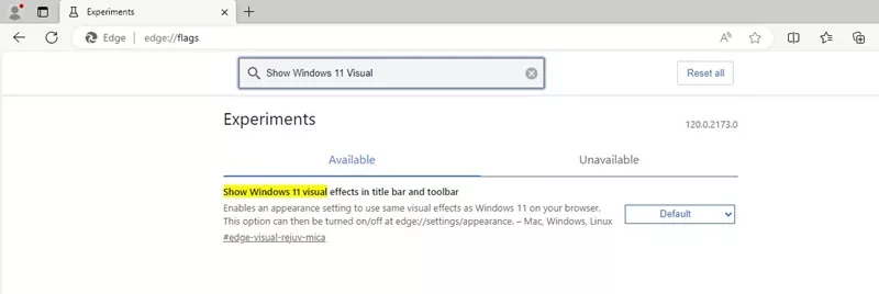 Show Windows 11 visual effects in the title bar & toolbar