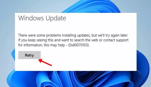Retry the Windows 11 Update