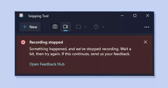 How to Fix ‘Recording Stopped’ Snipping Tool Error on Windows