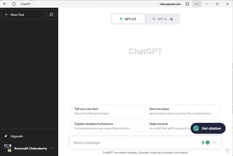 access the AI chatbot