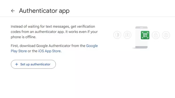 download the Google Authenticator app