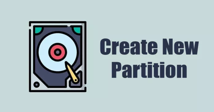 How to Create New Partition by Shrinking existing one in