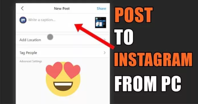 How To Upload & Post On Instagram From PC