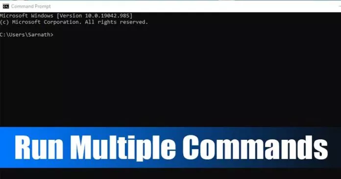 How to Run Multiple Commands in CMD (2 Methods)