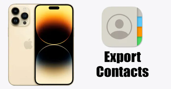 How to Export Contacts from iPhone (iOS 17)