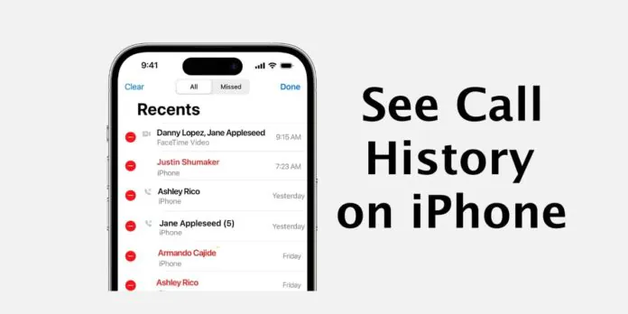 How to See & Delete Call History on iPhone