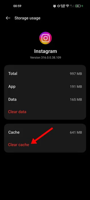 Clear Cache.