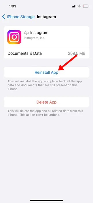Reinstall App