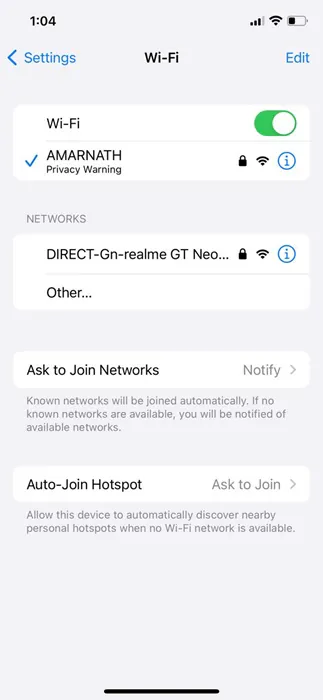 find all the WiFi networks