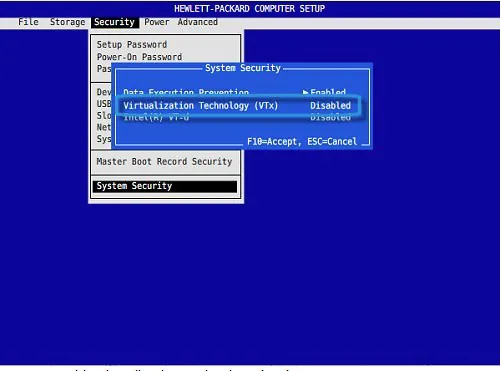 Disable Hyper-V on Windows 11 via BIOS