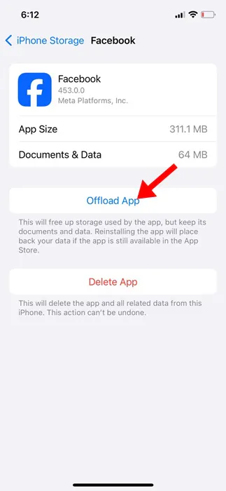 Clear Facebook Cache on iPhone