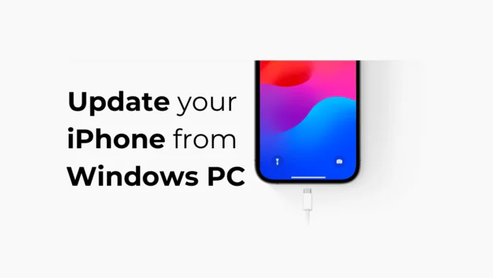 How to Update your iPhone from Windows PC