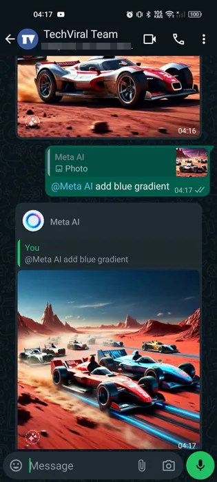 type the text prompt