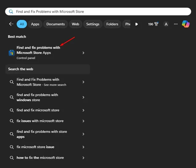 Find and fix problems with Microsoft Store apps