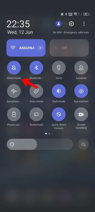 Turn off the Silent Mode on your Android
