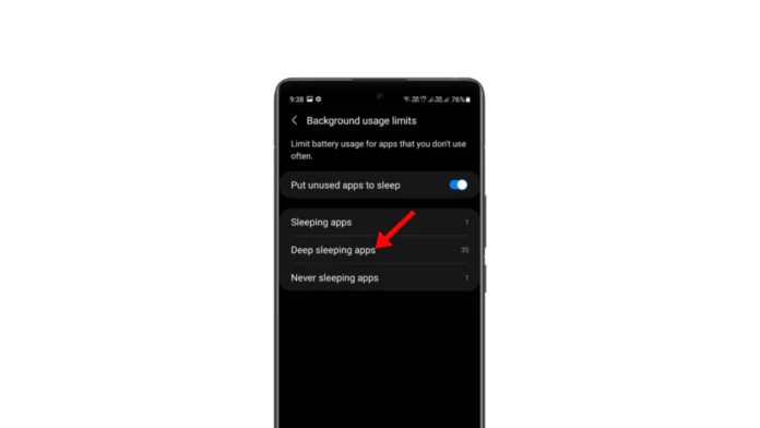 How to Use Deep Sleeping Apps on Samsung Phone
